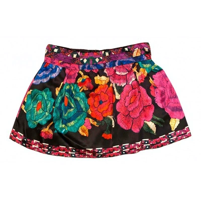 Pre-owned Roberto Cavalli Silk Mini Skirt In Other