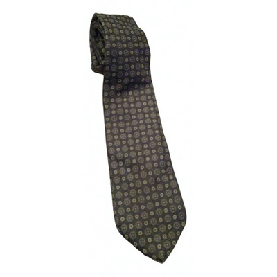 Pre-owned Cerruti 1881 Silk Tie In Grey