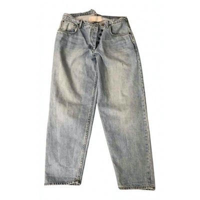 Pre-owned Monse Blue Cotton Jeans