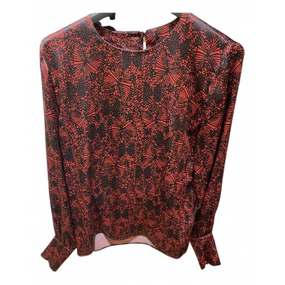 Pre-owned Federica Tosi Silk Blouse In Red