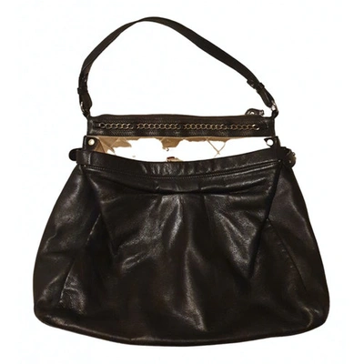 Pre-owned Elisabetta Franchi Leather Handbag In Black