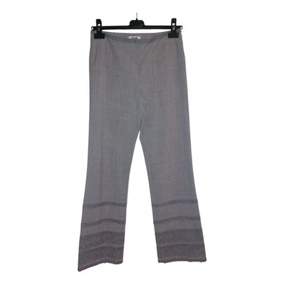 Pre-owned Moschino Large Pants In Grey