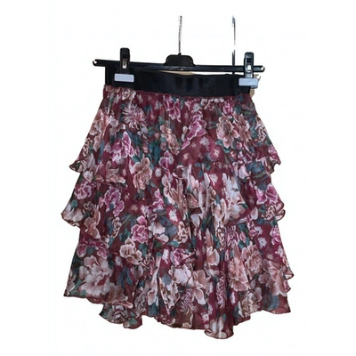 Pre-owned Faith Connexion Silk Mini Skirt In Multicolour