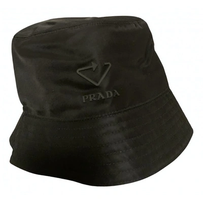 Pre-owned Prada Black Cloth Hat