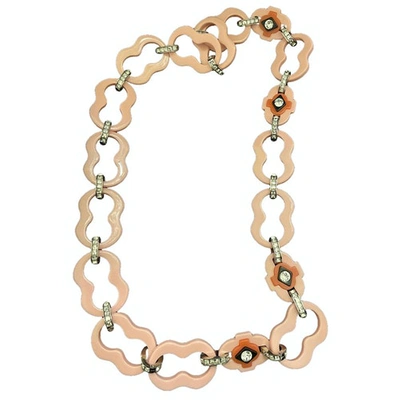 Pre-owned Prada Pink Long Necklace
