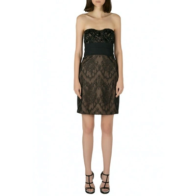 Pre-owned Marchesa Black Dress