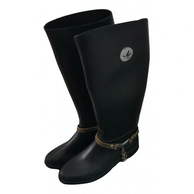 Pre-owned Brooksfield Brown Rubber Boots