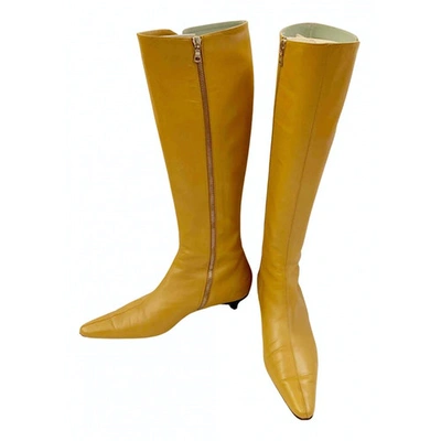 Pre-owned Sigerson Morrison Leather Riding Boots In Other