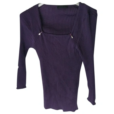 Pre-owned Prada Wool Jumper In Purple