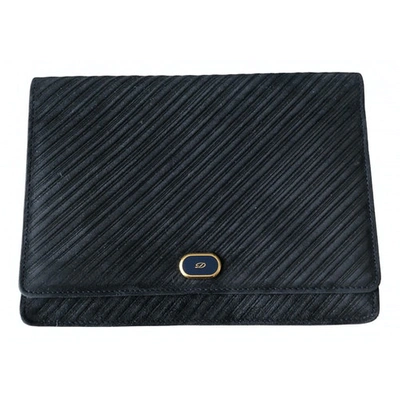 Pre-owned S.t. Dupont Clutch Bag In Black