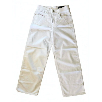 Pre-owned Diesel Large Jeans In White