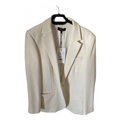 Pre-owned Theory White Viscose Jacket