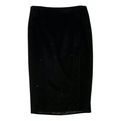Pre-owned Antonio Berardi Wool Mid-length Skirt In Black