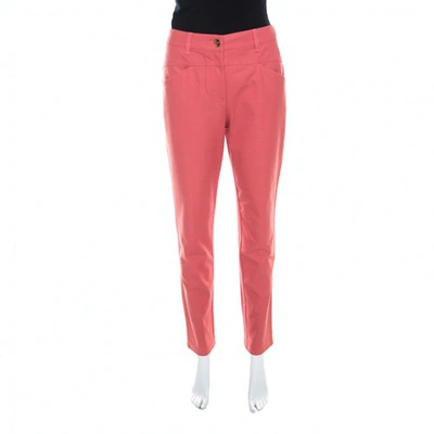 Pre-owned Escada Pink Cotton Jeans