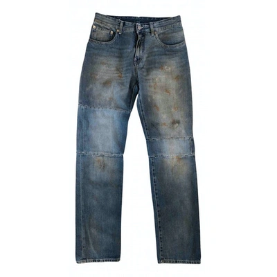 Pre-owned Mm6 Maison Margiela Straight Jeans In Blue