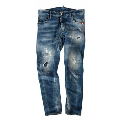 Pre-owned Dsquared2 Blue Cotton - Elasthane Jeans