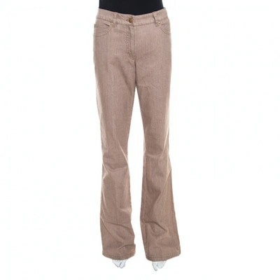 Pre-owned Escada Brown Denim - Jeans Trousers