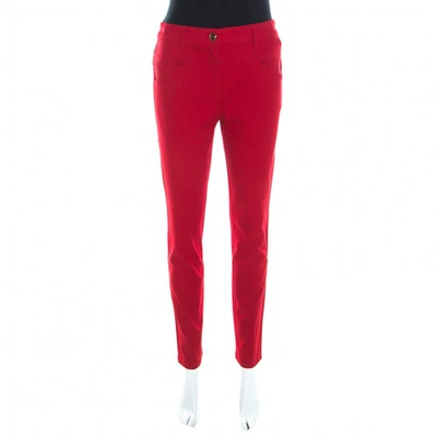 Pre-owned Escada Red Cotton Jeans