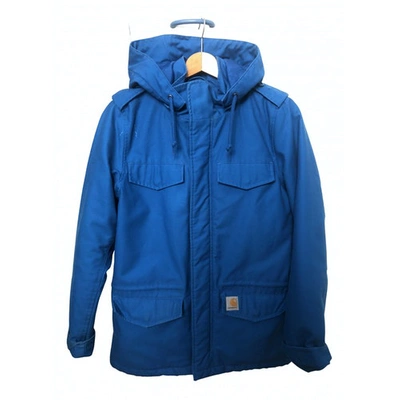 Pre-owned Carhartt Jacket In Turquoise