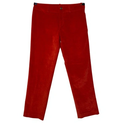 Pre-owned Kenzo Trousers In Red