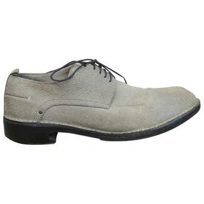 Pre-owned Costume National Lace Ups In Grey