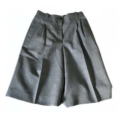 Pre-owned Loewe Grey Wool Shorts