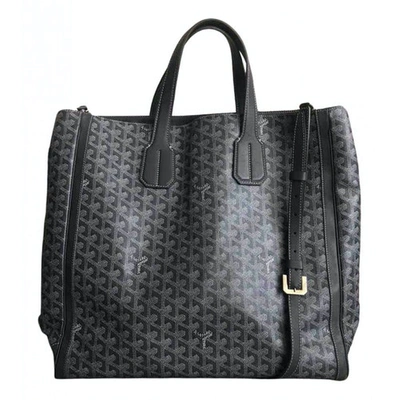 Pre-owned Goyard Voltaire Cloth Weekend Bag In Anthracite