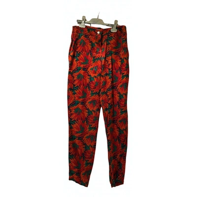 Pre-owned Roseanna Trousers In Multicolour