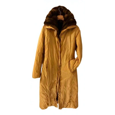 Pre-owned Ermanno Scervino Puffer In Yellow