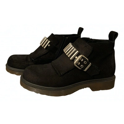 Pre-owned Mcq By Alexander Mcqueen Black Suede Boots