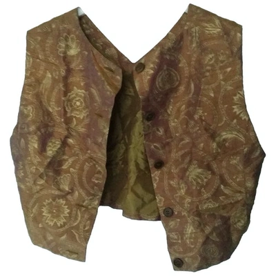 Pre-owned Callaghan Silk Top In Gold