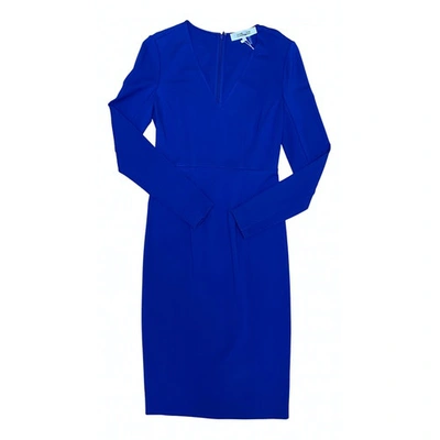Pre-owned Diane Von Furstenberg Mid-length Dress In Blue