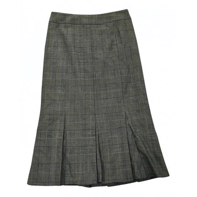 Pre-owned Marella Wool Skirt In Grey