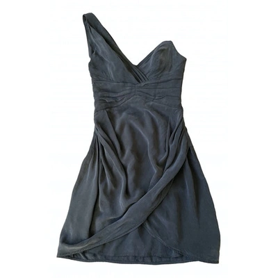 Pre-owned Zimmermann Silk Mini Dress In Black