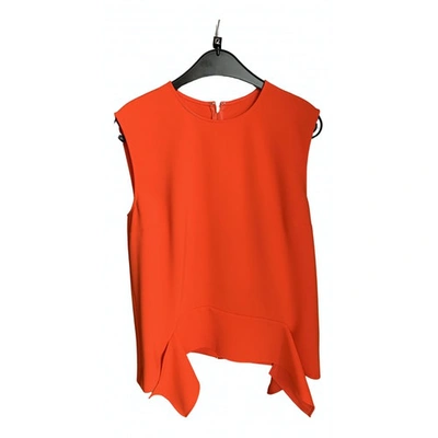 Pre-owned Victoria Victoria Beckham Red Polyester Top
