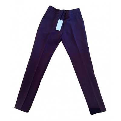 Pre-owned Roberto Collina Slim Pants In Purple
