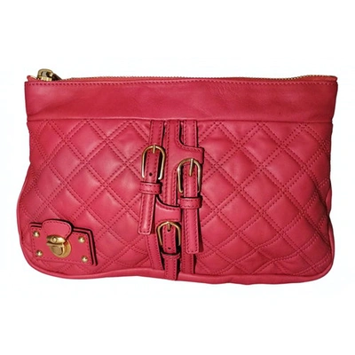 Pre-owned Marc Jacobs Single Leather Clutch Bag In Pink