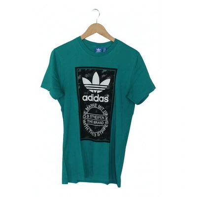 Pre-owned Adidas Originals Turquoise Cotton T-shirts