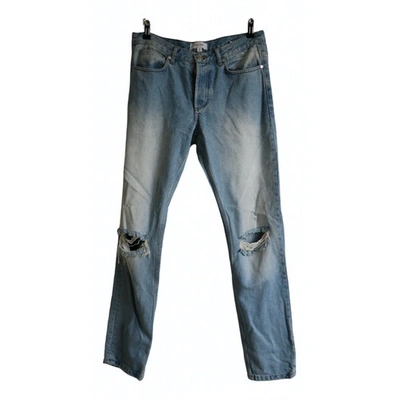 Pre-owned Soulland Straight Jeans In Blue