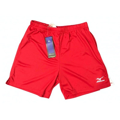 Pre-owned Mizuno Red Polyester Shorts