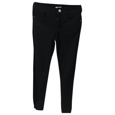 Pre-owned Claudie Pierlot Spring Summer 2019 Slim Jeans In Black