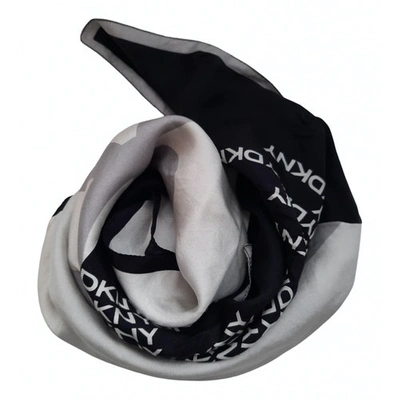 Pre-owned Dkny Silk Neckerchief In Other