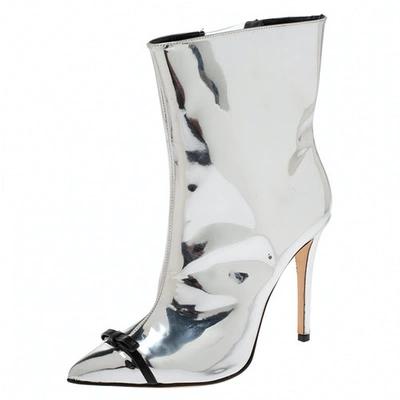 Pre-owned Marco De Vincenzo Leather Boots In Silver