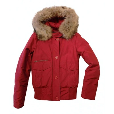 Pre-owned Woolrich Coat In Red