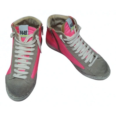 Pre-owned P448 Leather Trainers In Pink