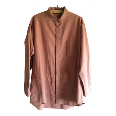 Pre-owned Yohji Yamamoto Orange Cotton Shirts