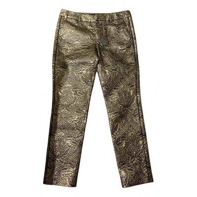 Pre-owned Zadig & Voltaire Fall Winter 2019 Chino Pants In Gold