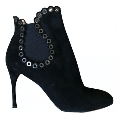 Pre-owned Alaïa Ankle Boots In Black