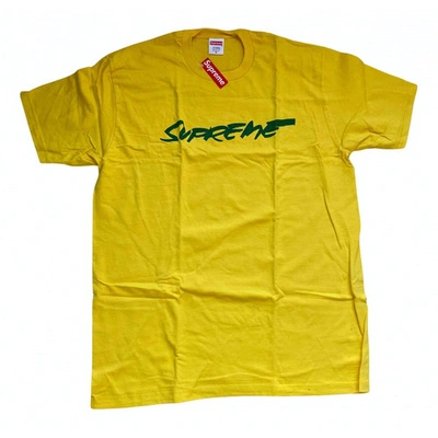 Pre-owned Supreme Yellow Cotton Top