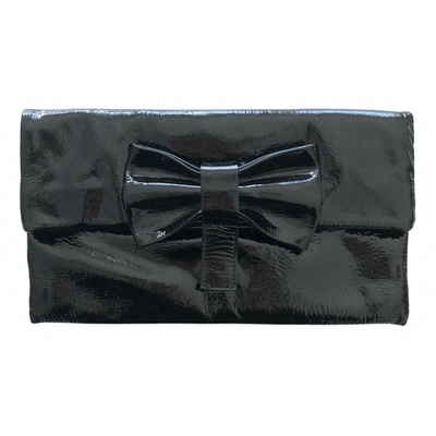 Pre-owned Chiarini Bologna Leather Clutch Bag In Black